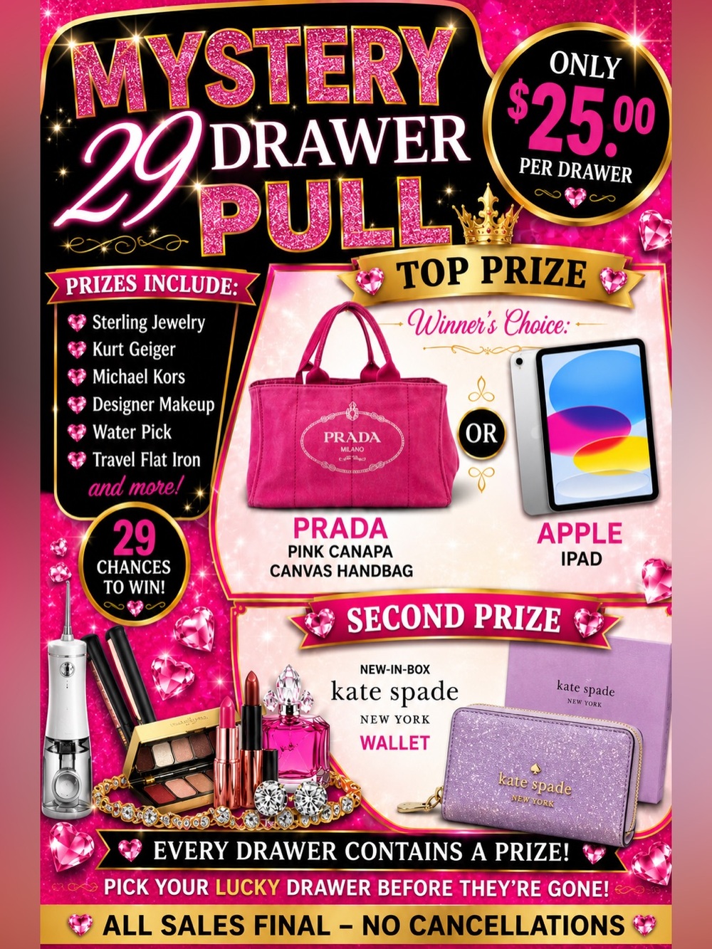 Mystery Drawer Pull Flyer